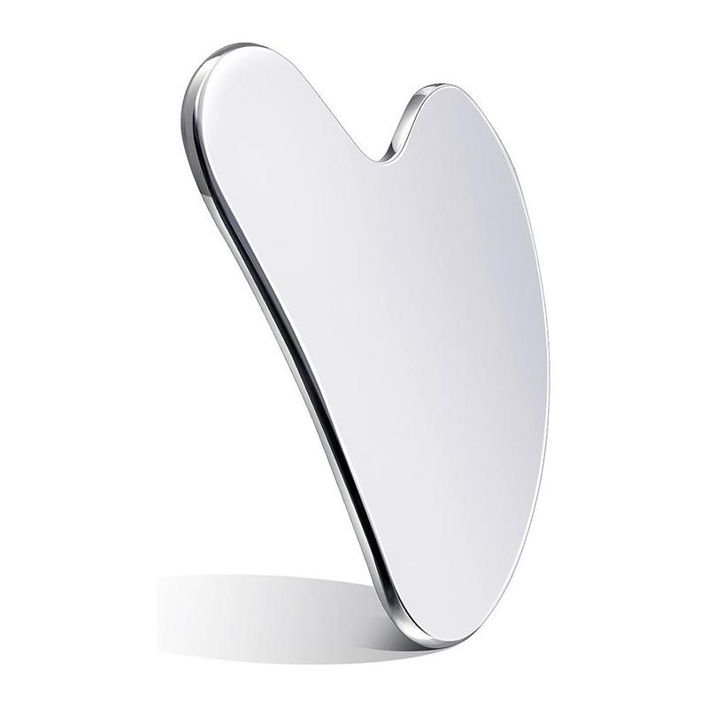 Stainless Steel Heart Shaped Gua Sha Board, Manual Massage Tool for Face & Body, Professional Massage Tool for Women & Men