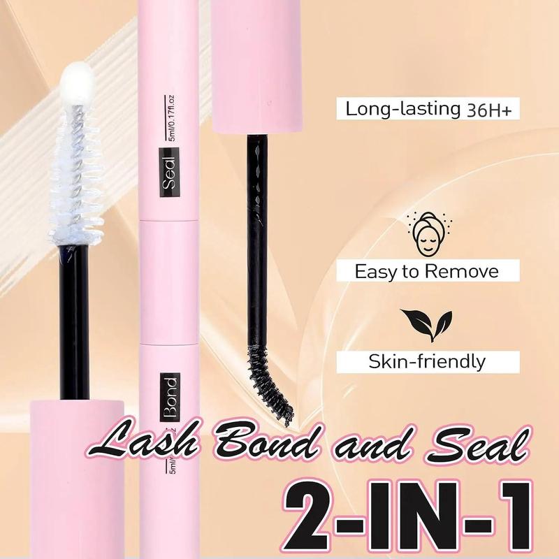 Eyelash Extensions Kit, 2 in 1 Waterproof False Eyelash Glue with Double Ends, Sticky Eyelash Glue for Eyelash Extensions, Back To School, Christmas, Christmas Gift