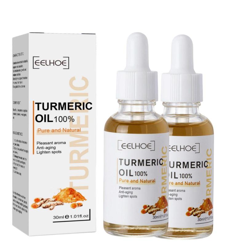 Turmeric Face Serum, 2 Counts set Natural Turmeric Face Serum, Skin Care Moisturizing Serum, Suitable for Men, Women and All Skin Types, Christmas Gift