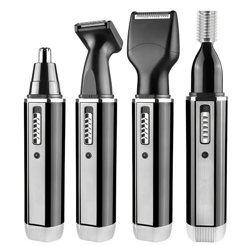 4 in 1 Electric Shaver, Rechargeable Hair Trimmer, 1 Set Beard Shaver, Facial Hair Trimmer, Body Hair Trimmer, Safe and Painless Hair Removal Tool, Birthday Gift for Family