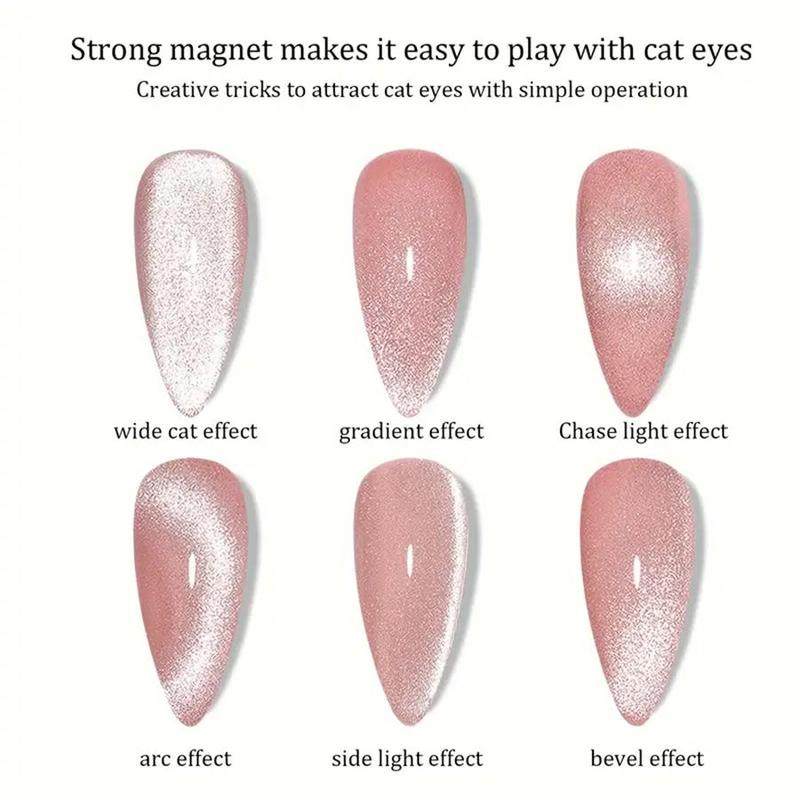 Dual-ended Cat Eye Magnet Stick Kit, Formaldehyde-free Professional Tools for Perfect Gel Nail Designs, Manicure & Pedicure Tools for Women & Girls