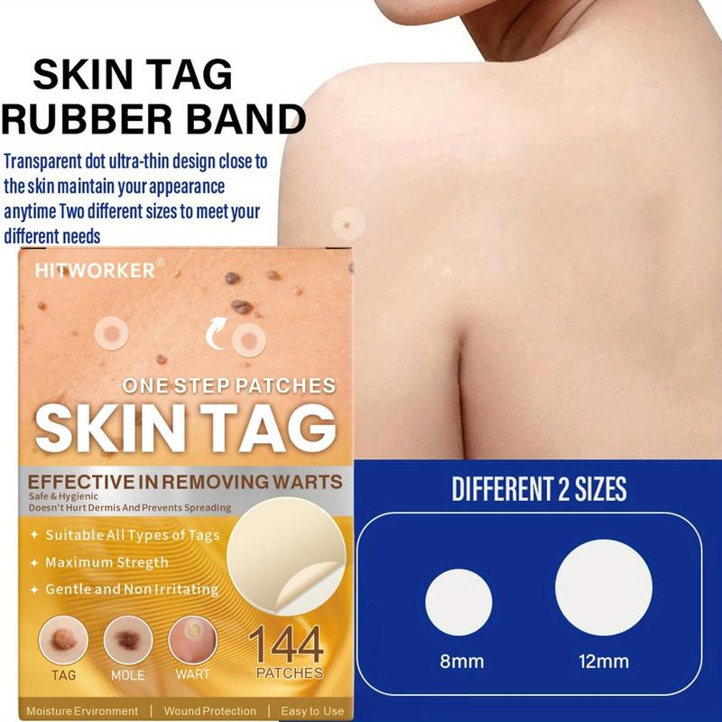 Skin Tag Patches, 144pcs box Gentle Hydrocolloid Skin Tag Cover Patches, Acne Cover Patches, Skin Care Products for Face & Body