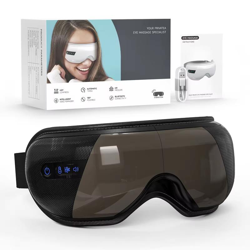 Eye Massager with Heat, Gifts for Mom Dad, Heated Eye Mask with Bluetooth Music, Face Massager, Eye Care Device, Smart Eye Mask for Relax Eye, Reduce Eye Strain