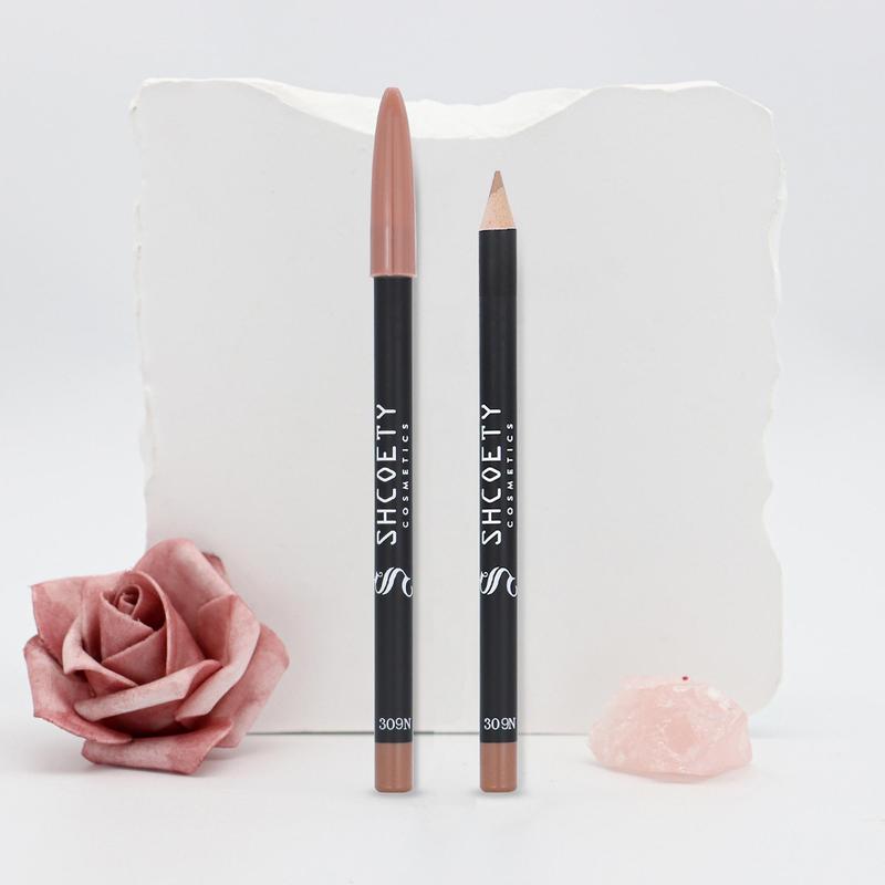 Long Lasting Matte Lip Liner Pencil, Moisturizing Easy Coloring Lip Liner for Girls and Women Makeup, Velvet Matt Finish Lip Gloss