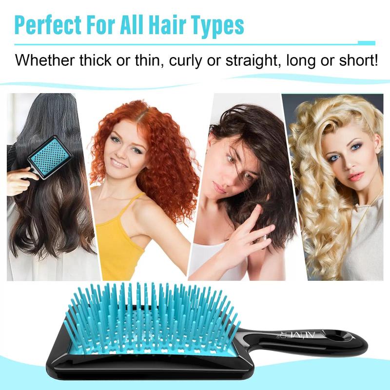 Hollow Out Hair Brush, 1 Count Professional Hair Detangling & Styling Tool, Lightweight Scalp Massage Comb for Women, Hair Care & Styling Tool