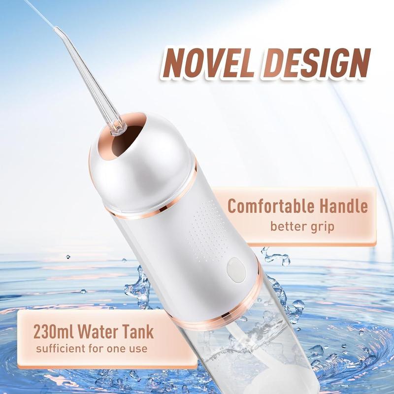 Portable Rechargeable Water Flosser, 1 Set Cordless Oral Irrigator & Accessories, Oral Care Tool for Home & Travel, Gift For Christmas & Fall, Winter Gift