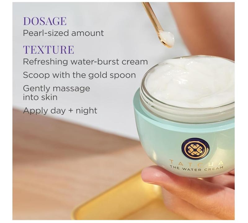 TATCHA The Water Cream | Cream Moisturizer for Face, Optimal Hydration For Pure Poreless Skin