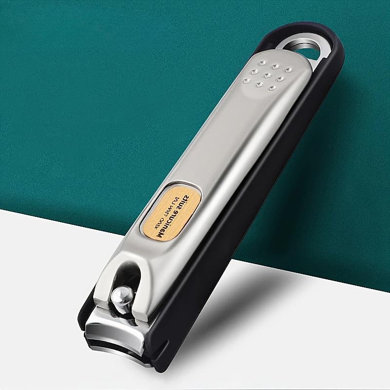 Stainless Steel Nail Clipper, Anti Splash Fingernail Cutter, Professional Nail Care Pedicure Tool for Home & Salon Use