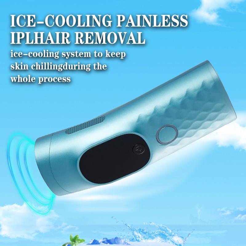 IPL Hair Removal Device for Women & Men, 999,999 Flashes Home Laser Device with Ice Cooling Care Function - Lasting Hair Regrowth Reduction, Virtually Painless Alternative to Salon Laser Removal