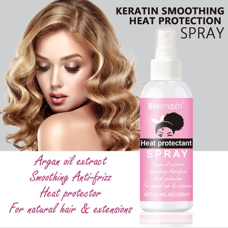 100ml Hair Heat Protector Spray, Professional Grade Thermal Protector Leave-in Conditioner, Anti-frizz Shine Spray For All Hair Types, Hair Products