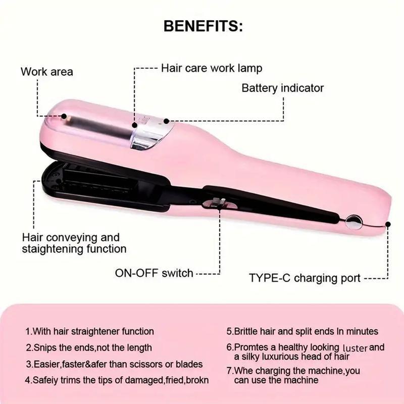 Repair 2 in 1 Hair Trimmer USB for Frizzy, Dry, Damaged, Colored, Broken, Curly, Straight or Bleached Split Ends, Men and Women Personal Care Products Comfort