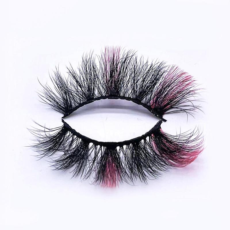 Colored Fluffy False Eyelashes, 1 Pair Soft Faux Strip Lashes, Wispy Eye Lashes for Eyelash Extensions, Women's Eye Makeup Accessories for Party