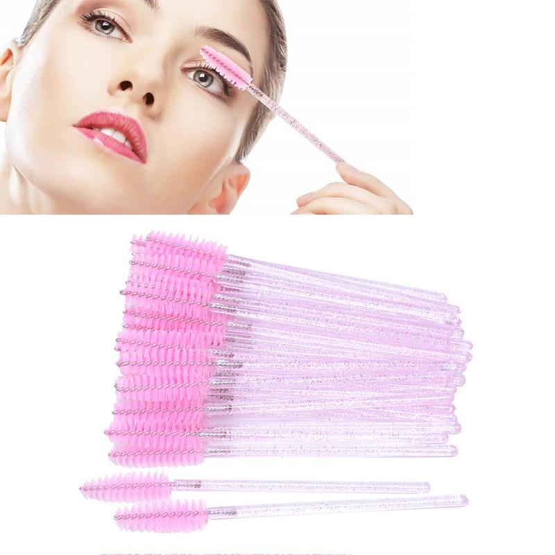 Disposable Eyelash Mascara Wands & Brushes Set, 200pcs Lip Brushes & Lash Cleaning Brush, Portable Disposable Makeup Brush, Fashion Makeup Tools Set for Women & Girls