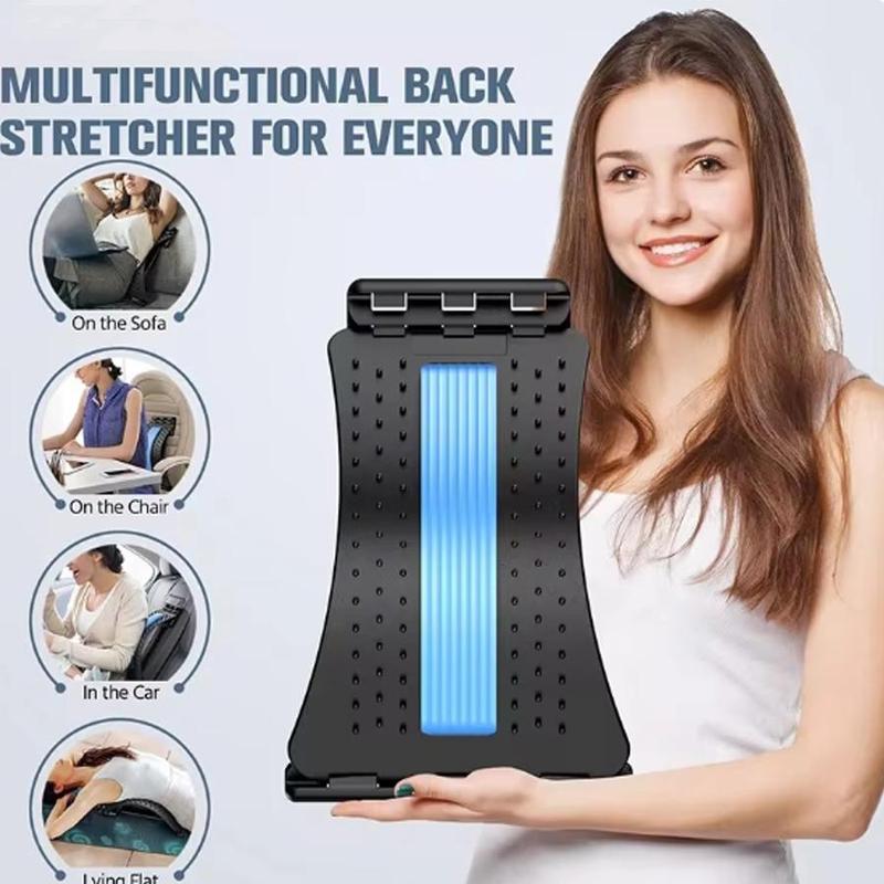 Adjustable Back Support Board, 1 Count Back Supporting Rack, Back Massaging Tool, Manual Back Massager for Women & Men Home & Travel