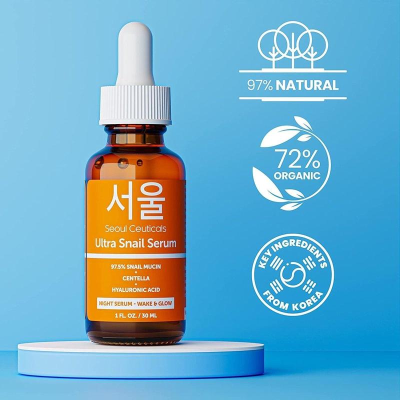 Korean Snail Serum for Youthful Skin Repair and Restoration Skincare Cica