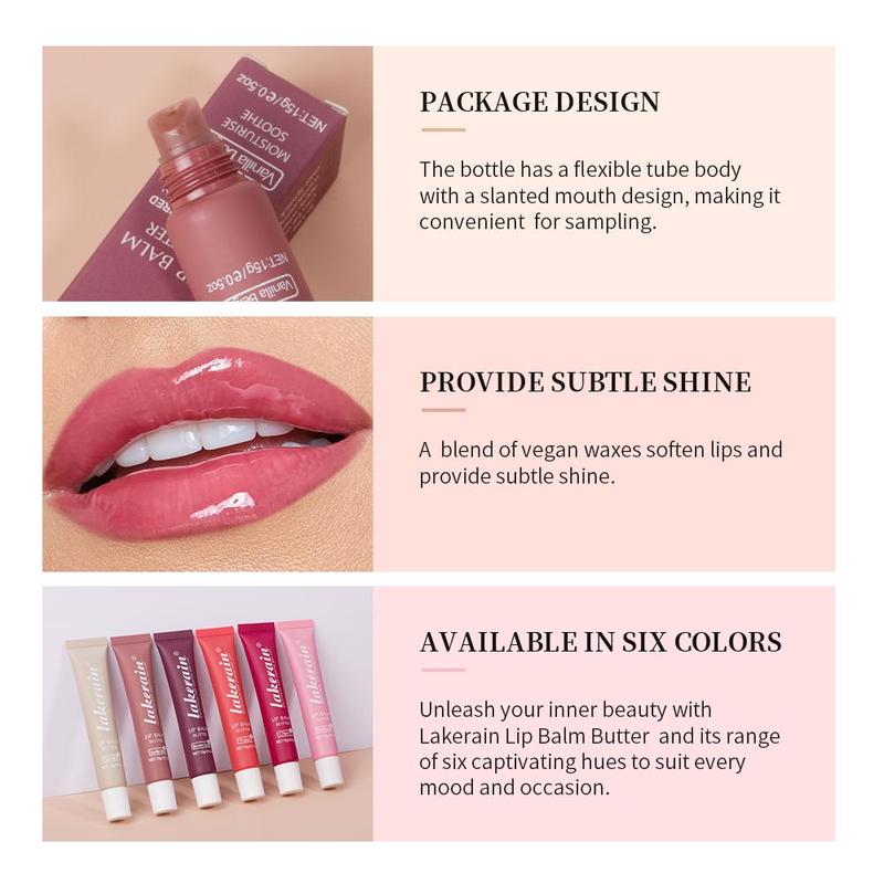 Hydrating Tinted Lip Balm, Summer Gifts, Butter Moisturizing Lipstick, Lip Tint Lip Stain Anti-cracking Lip Care Product for Women & Girls, Lip Products