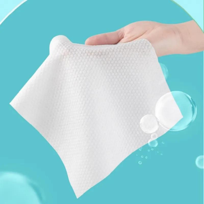 120PCS Disposable Thick 100% Cotton Face Towel Make Up Soft Removing Wipes Dry Cleanser Towelettes For Skin Care scott paper