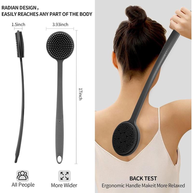 Back Scratcher with Dual Scratch Surfaces, Long Handle for Deep Back & Scalp Massage, Exfoliator for Men & Women – Backscratcher for Adults