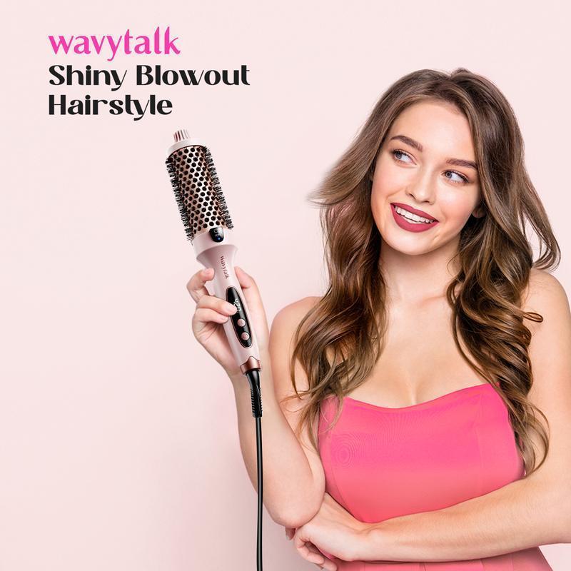 Wavytalk Negative lon Single Thermal brush1.5lnch crimper bondi boost air styler