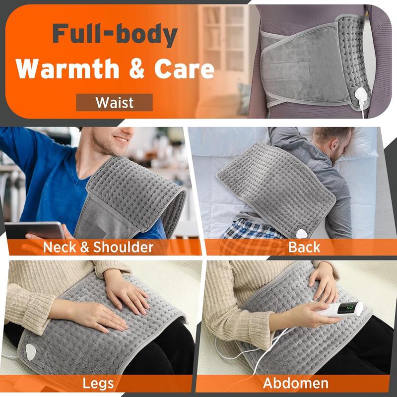 Electric Heated Waist Belt, 1 Box Multifunctional Waist Heating Pad with LCD Control, Body Hot Massage Belt for Back Leg Body Warmer