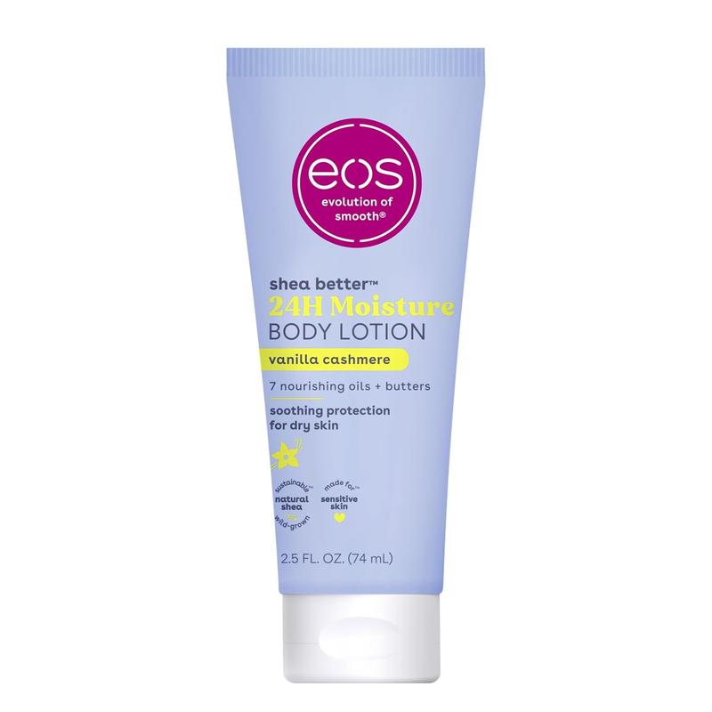 eos 24H Moisture Travel Body Lotion - Vanilla Cashmere, Mini Body Lotion, 2.5 fl oz - Body Care