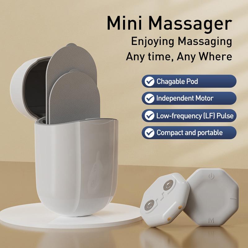 EMS Microcurrent Mini Massager, All In One Portable Unit for Full Body Massaging, 8 Modes Options EMS Muscle Stimulator Machine for Back Shoulder Leg Neck