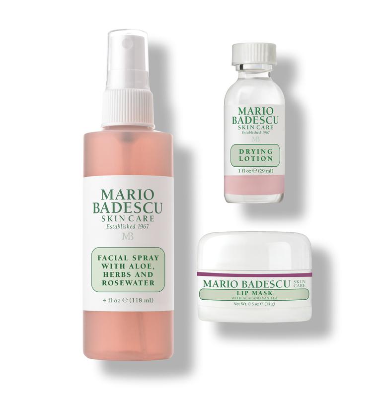 Mario Badescu TikTok Bundle: Drying Lotion, Facial Spray, Lip Mask - Hydrating, Skincare Aloe Aloe Vera