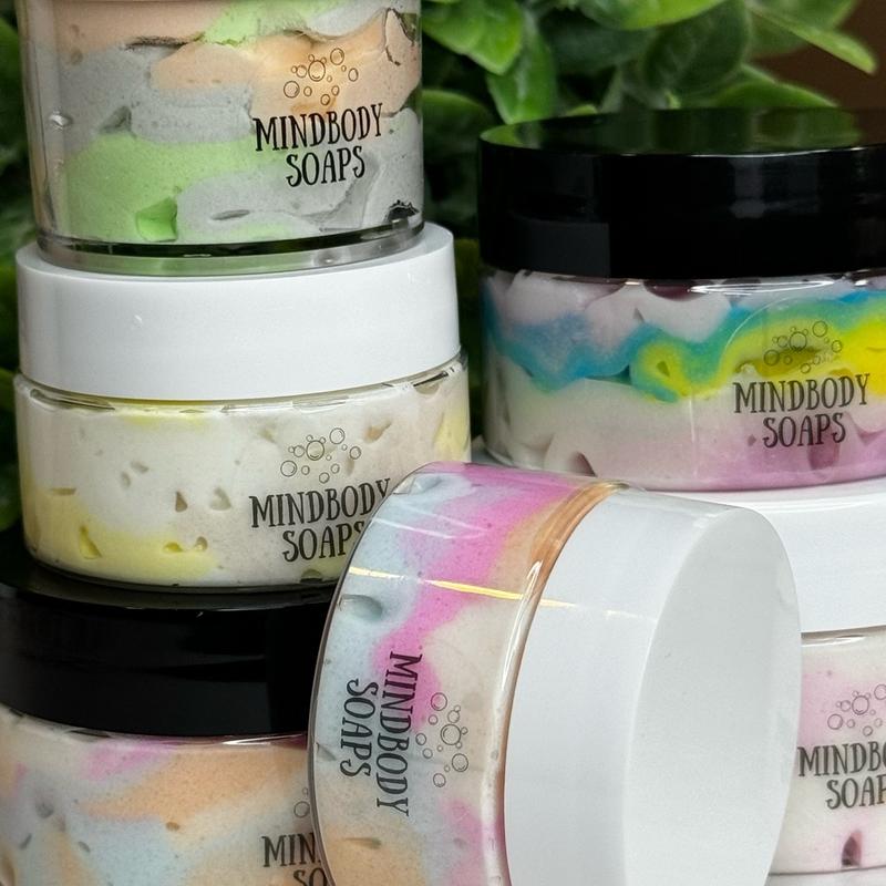 Daisies in Bloom Scent Whipped Body Butter Non-Greasy Whipped Natural Shea and Mango Butter Body Butter Jojoba Oil Luxurious Butter.