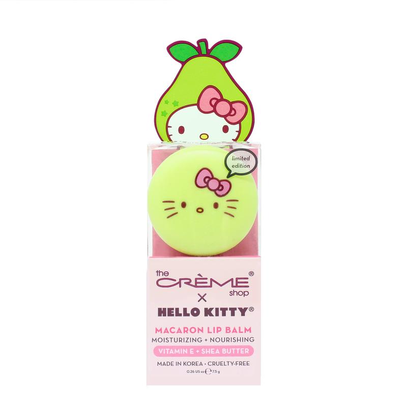 The Crème Shop - Hello Kitty Macaron Lip Balm - Juicy Pear (0.26 oz)