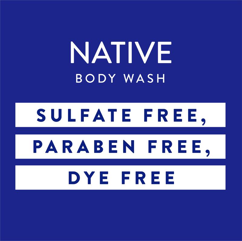 Native Body Wash, Sulfate Free, Coconut & Vanilla, for Women and Men, 36 oz