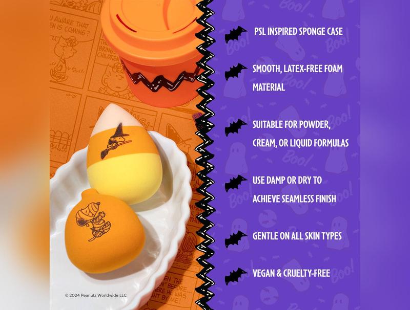 Peanuts Halloween | Pumpkin Blend Sponge Set w  Holder