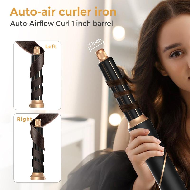 5 in 1 Hair Dryer Styler, 1 Set Foldable Hair Dryer with Blow Dryer, Hair Straightener, Curling Iron, Hair Styling Tool for Home & Travel