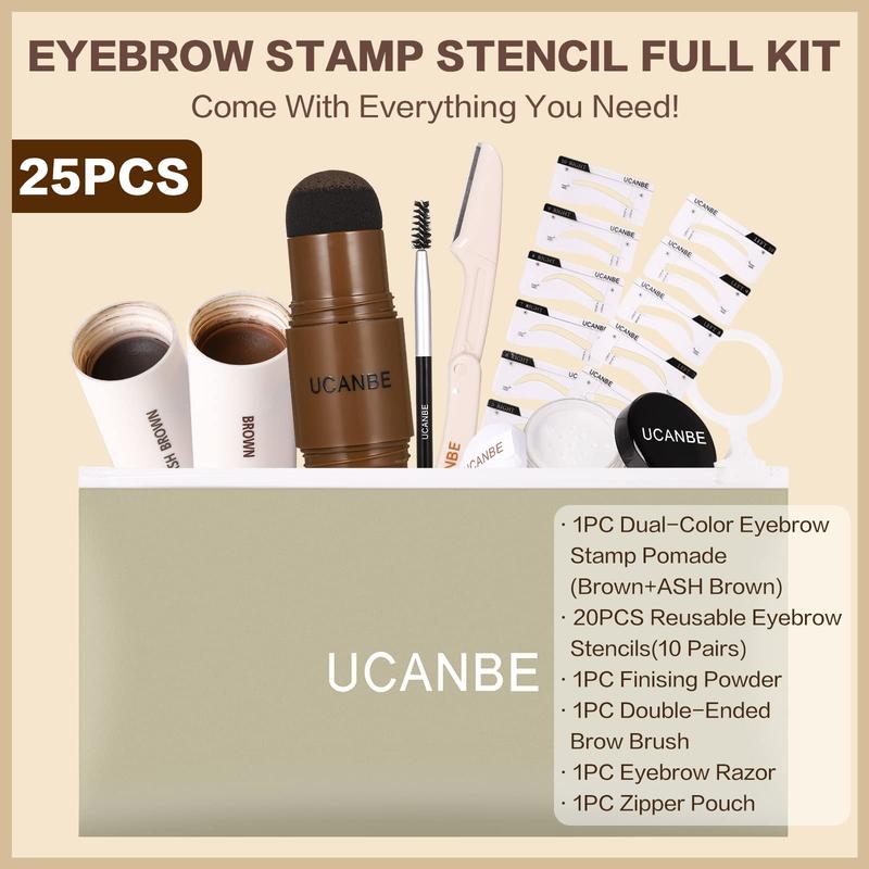 25count Eyebrow Stamp Stencil Kit