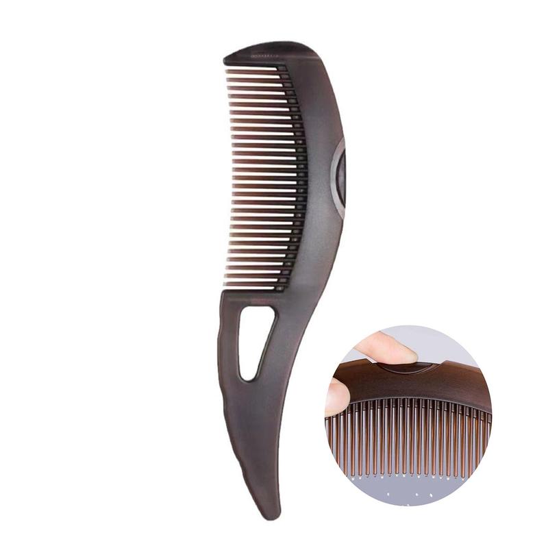 Dandruff Comb Self-cleaning, Scalp Care Massage Energy Comb, Plastic Wide Hollow  Button Comb for Scalp Exfoliation with Gua Sha Handle for Healthier Scalp and Hair Growth for Women Men