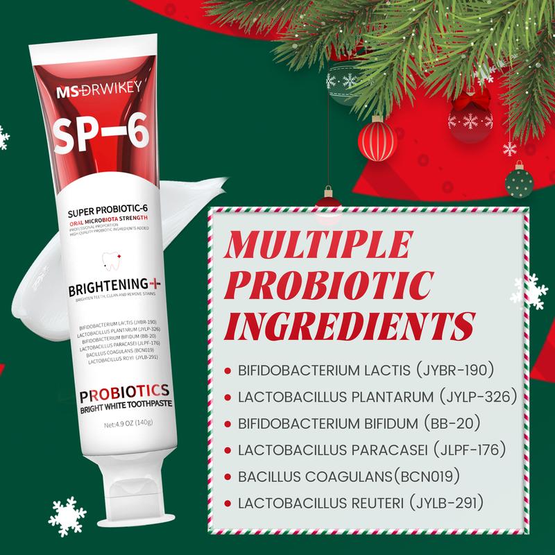 MSDRWIKEY SP-6 Toothpaste | Professional Oral Care, Fresh Breath, Perfect Christmas Stocking Stuffer