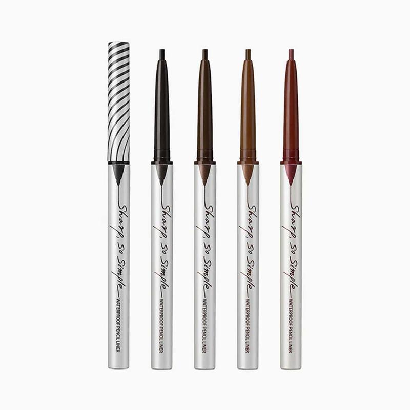 [CLIO] Sharp, So Simple Waterproof Pencil Liner (6 Colors), Waterproof Pencil Eyeliner, Long-lasting Eyeliner, Smudge-proof Eyeliner, Precision Tip Eyeliner, 2mm Thin Pencil, K-Beauty, Viral Waterproof Pencil Liner