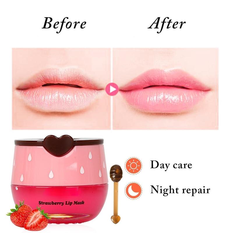 4-pack lip mask, overnight moisturizing, prevent dryness, lip scrub, exfoliation, treatment, moisturizing, reduce lip lines, skin care comfort