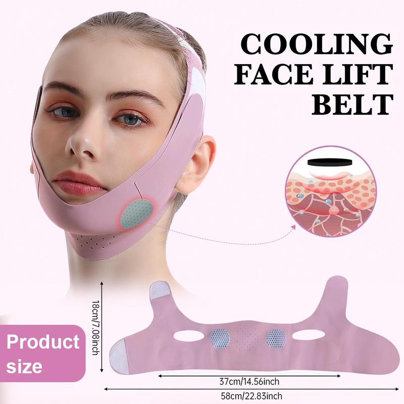 Breathable Facial Lifting Band, V Line Face Mask, Facial Skin Lifting Tool, Face Double Chin Tightening Band, Facial Skin Care Tool for Women, Jaw Exercise Tool for Women