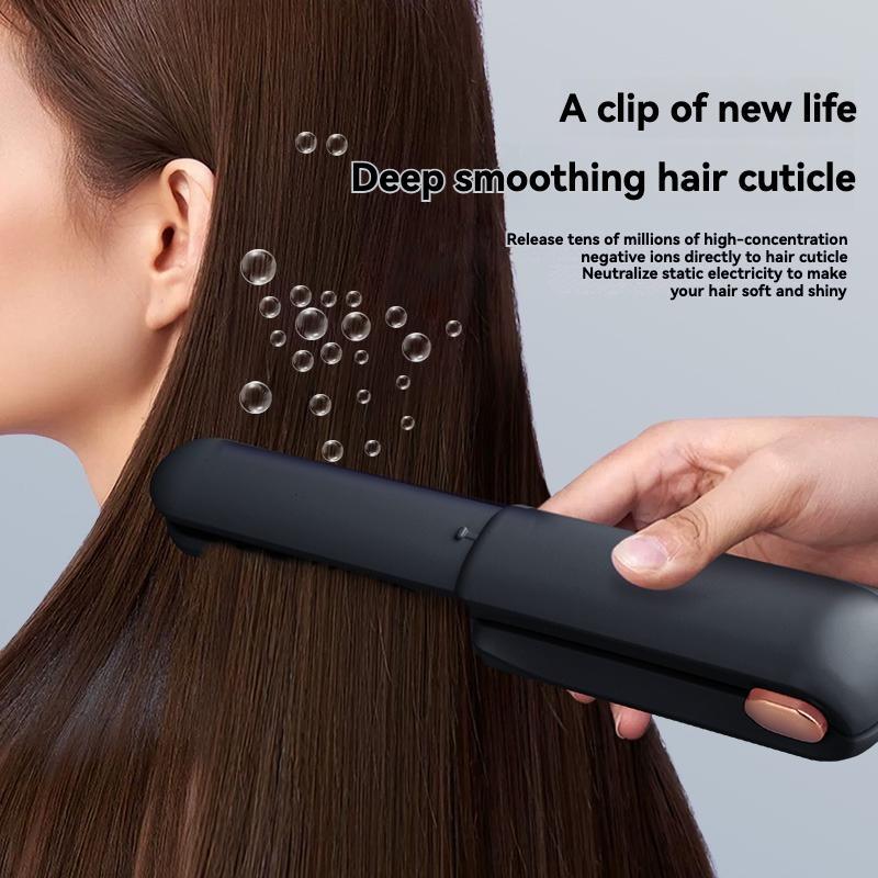 Cordless Hair Straightening Comb Clipper 2-in-1 Multifunctional Portable Hair Straightening Brush,  Portable and Compact Design for Easy Styling, Suitable for Hair Styling Tools At Home or On the Go, Christmas Winter Gift