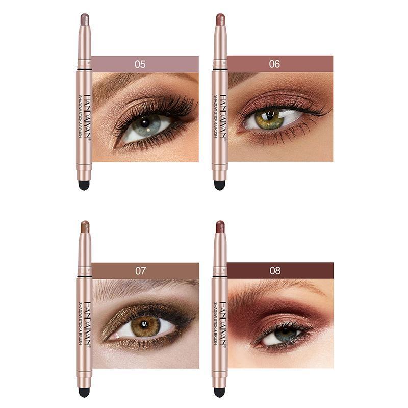 Long Lasting Eyeshadow Pen Set, 12pcs set Shimmering & Matte Eyeshadow Stick, High Pigmented Eye Shadow Pen, Colorful Eye Makeup Products