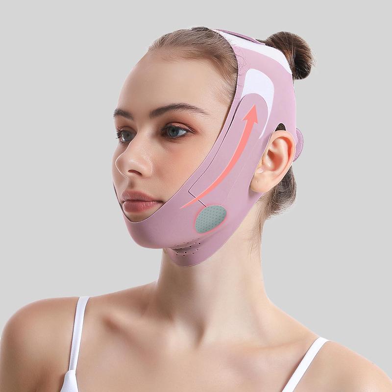 Breathable Facial Lifting Band, V Line Face Mask, Facial Skin Lifting Tool, Face Double Chin Tightening Band, Facial Skin Care Tool for Women, Jaw Exercise Tool for Women