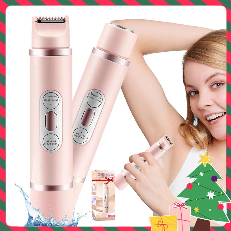 2 in 1 Electric Shaver for Women, Rechargeable Electric Shaver & Accessories, Wet and Dry Use Body Trimmer for Home & Travel, Halloween, Christmas