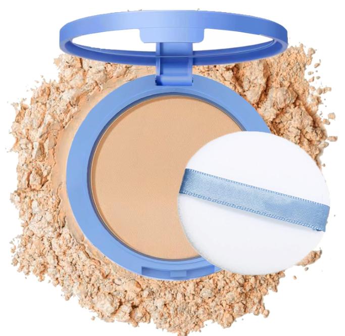 Oil Control Face Pressed Powder,Matte Smooth Flawless Setting Powder Makeup,Waterproof Long Lasting Finishing Powder,Cruelty Free Lightweight Face Cosmetics,0.35Oz(NATURAL BEIGE)