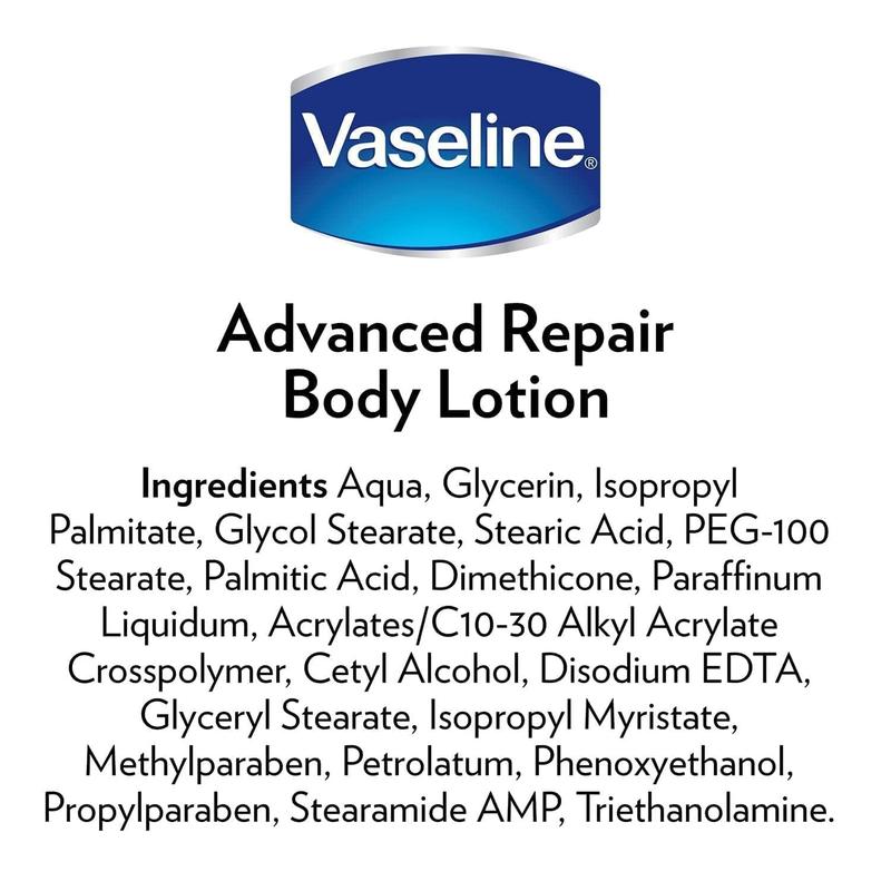 Vaseline Intensive Care Advanced Repair Fragrance Free Body Lotion 400 Ml Wit. Vaseline