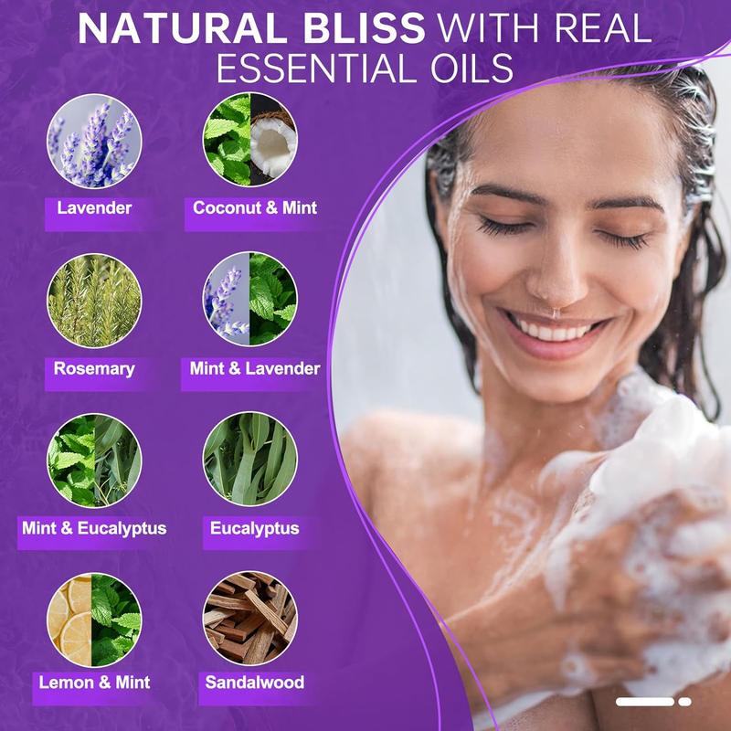 8 Pcs Spring Shower Steamers Aromatherapy Marry Christmas Grandparents & Mother Gift for Christmas Stocking Stuffers for Women -  Bath Bombs Bridal Shower Gifts for Women, Shower Bombs with Essential Oils Body Care Body Wash Scent Soap Eucalyptus Floral