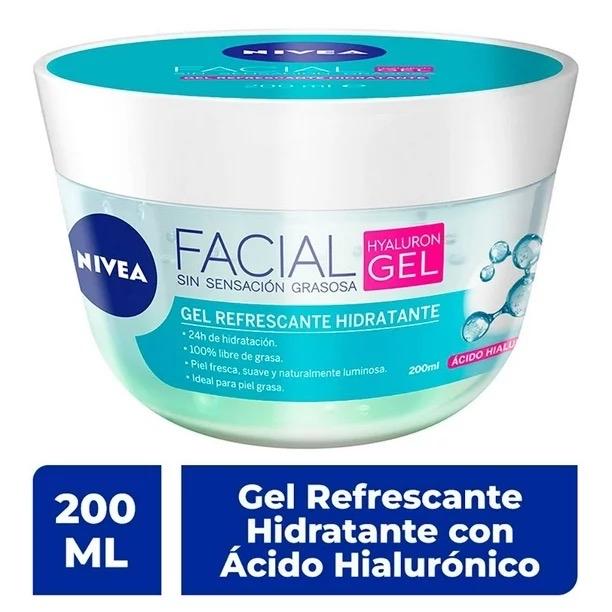 NIVEA Hyaluron Facial Care Refreshing Facial Gel with Hyaluronic Acid ideal for oily skin 200 ml Skincare nivea  water