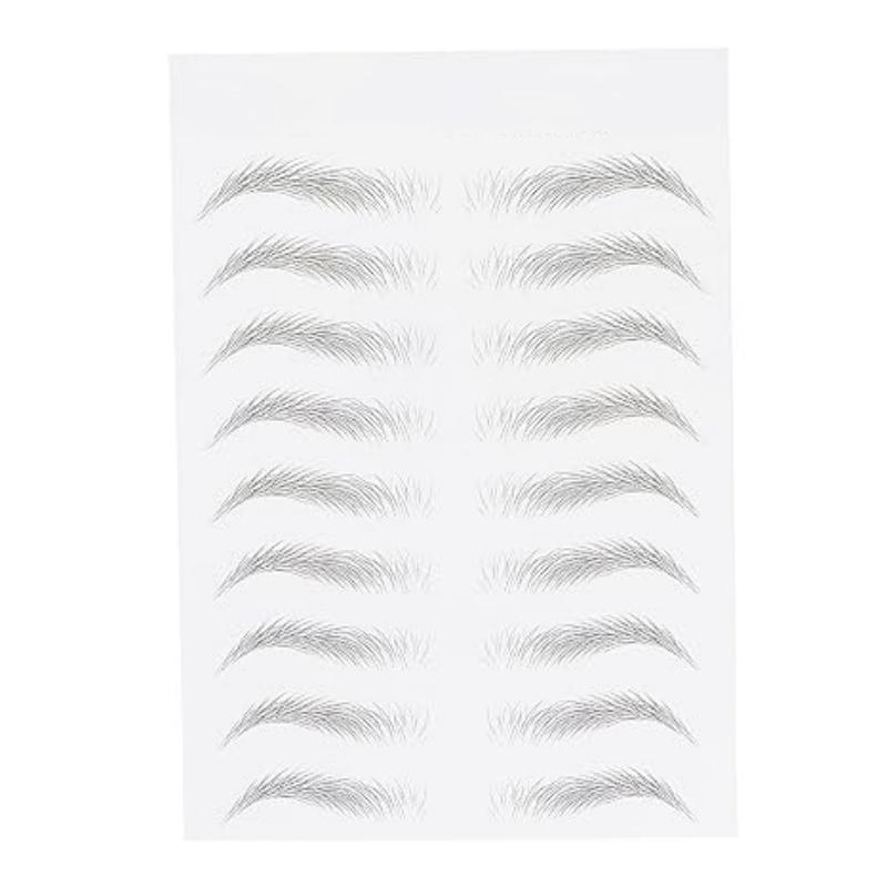 1 Sheet Natural Eyebrow Sticker, Temporary Eyebrow Tattoo Sticker, Eyebrow Shaping Sticker, Makeup Tool for Women