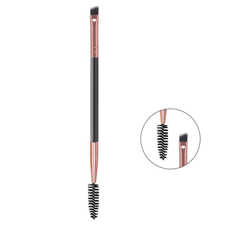 Double-ended Eyebrow Brush, Eyelash Brush, Spiral Brush & Angled Eyebrow Powder Brush, Professional Makeup Tools For Women