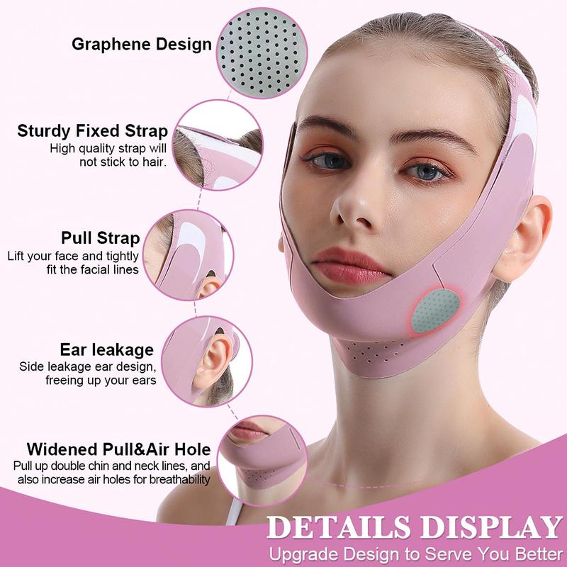 Breathable Facial Lifting Band, V Line Face Mask, Facial Skin Lifting Tool, Face Double Chin Tightening Band, Facial Skin Care Tool for Women, Jaw Exercise Tool for Women