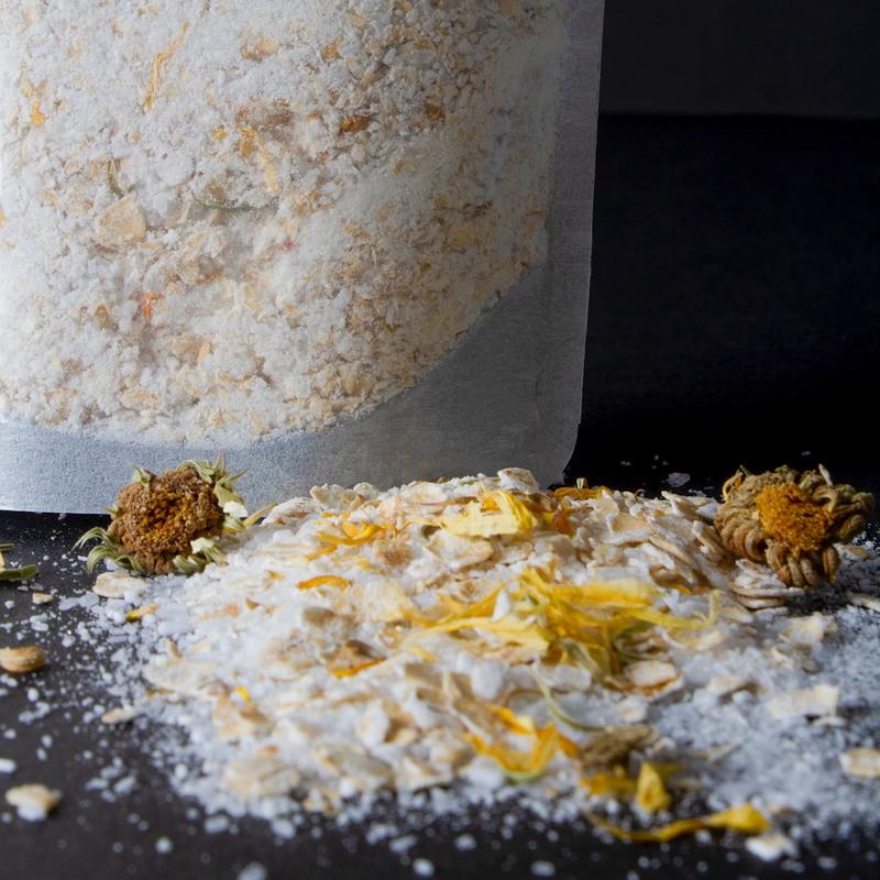 Oatmeal and Calendula Herbal Tea Milk Bath Magic Bath Salt Soak